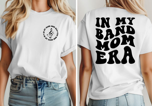 Band Mom Era T-Shirt (Music Note Pocket)