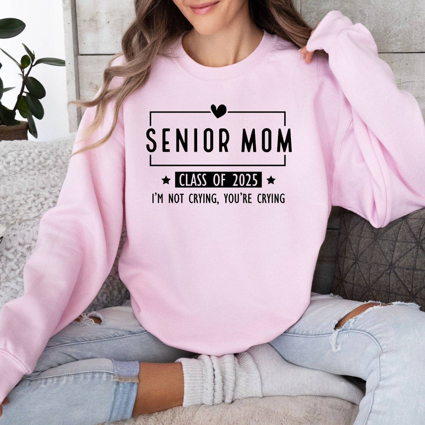 Senior Mom Heart (Sweatshirt)